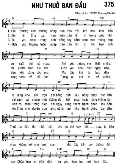 NHƯ THUỞ BAN ĐẦU