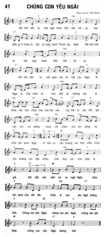 CHÚNG CON YÊU NGÀI