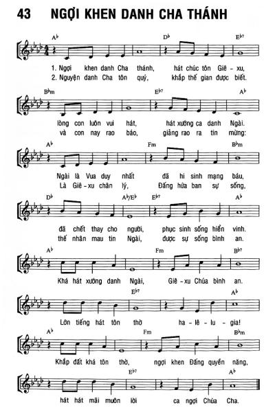 NGỢI KHEN DANH CHA THÁNH