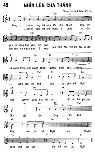 NHÌN LÊN CHA THÁNH