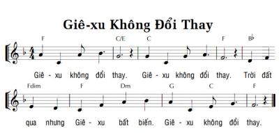 GIÊ-XU KHÔNG ĐỔI THAY