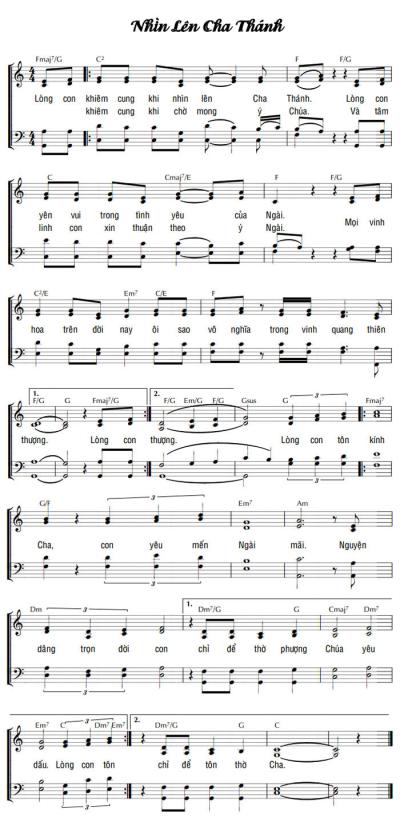 NHÌN LÊN CHA THÁNH