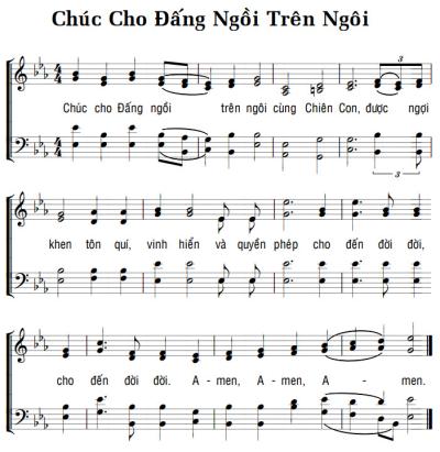 CHÚC CHO ĐẤNG NGỒI TRÊN NGÔI