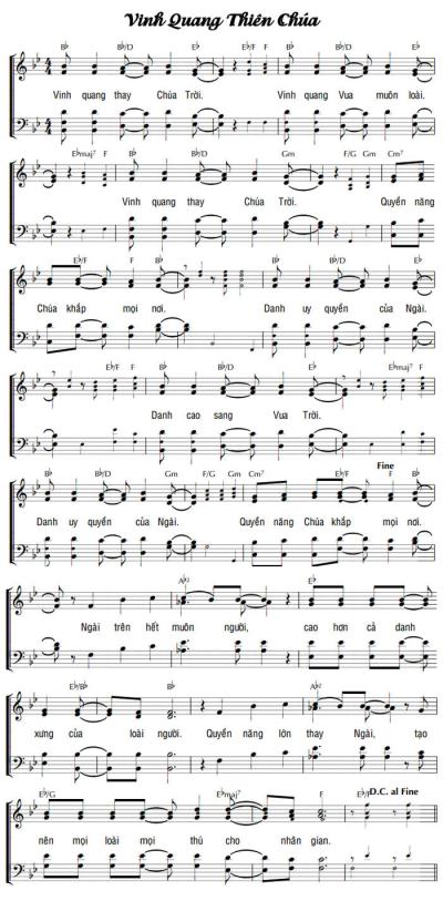 VINH QUANG THIÊN CHÚA