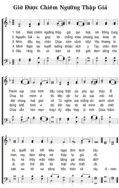 GIỜ ĐƯỢC CHIÊM NGƯỠNG THẬP GIÁ