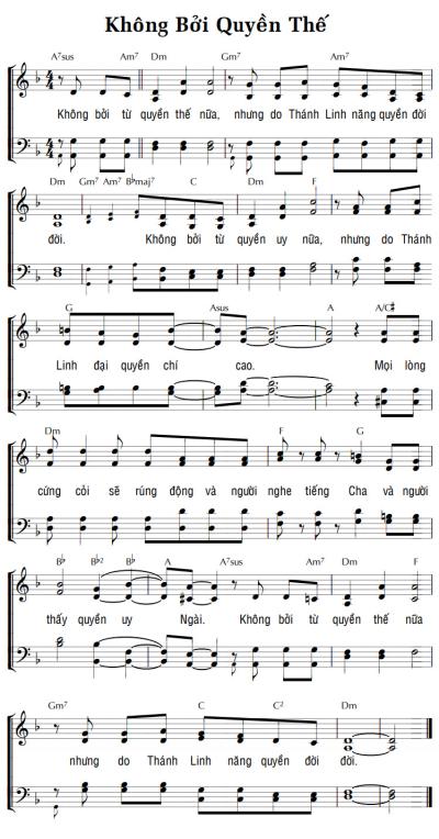 KHÔNG BỞI QUYỀN THẾ