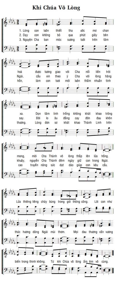 KHI CHÚA VÔ LÒNG