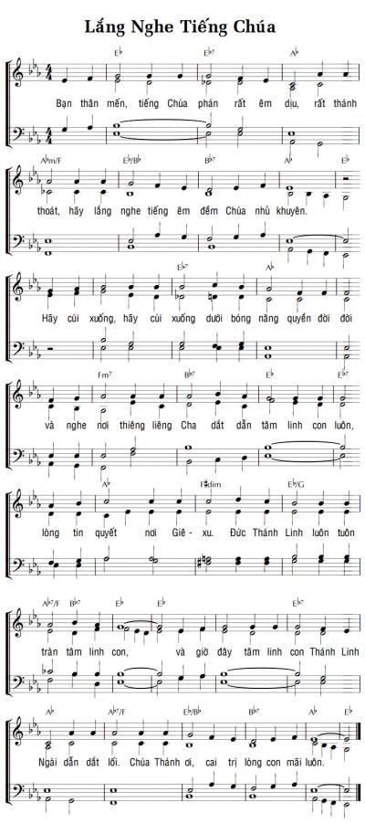 LẮNG NGHE TIẾNG CHÚA