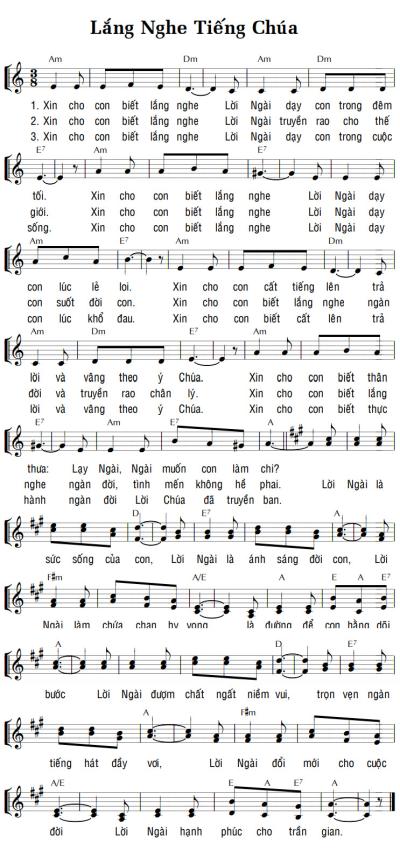 LẮNG NGHE TIẾNG CHÚA