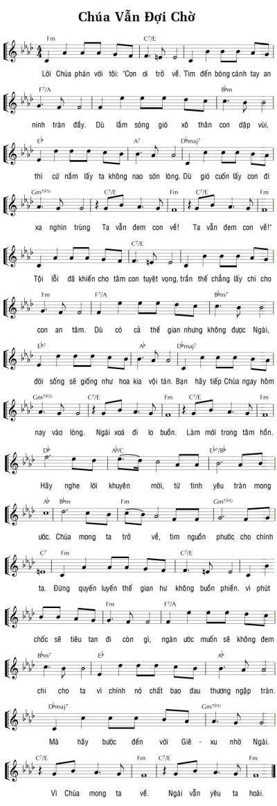 CHÚA VẪN ĐỢI CHỜ