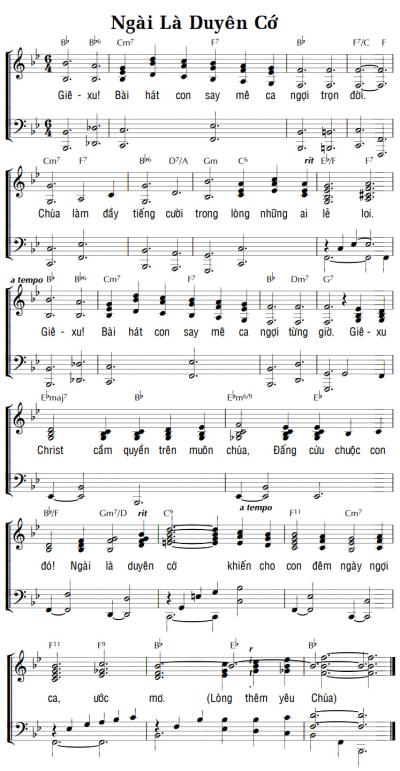 NGÀI LÀ DUYÊN CỚ