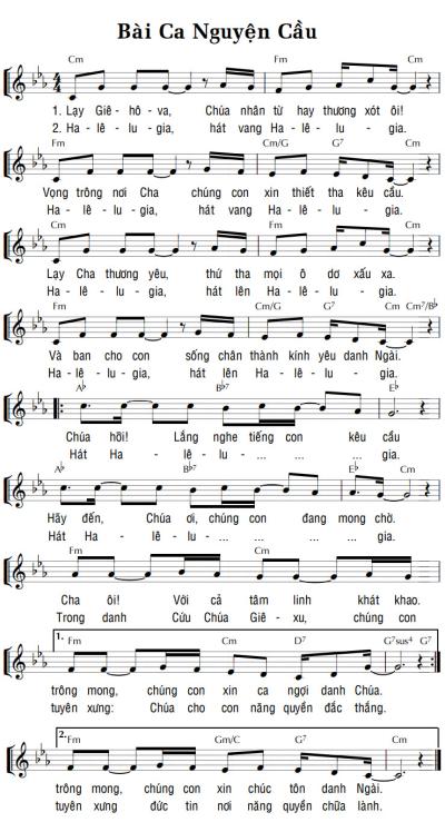 BÀI CA NGUYỆN CẦU