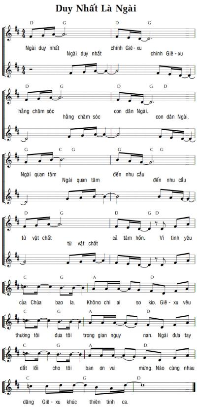 DUY NHẤT LÀ NGÀI