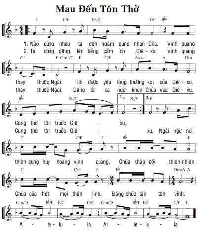 MAU ĐẾN TÔN THỜ