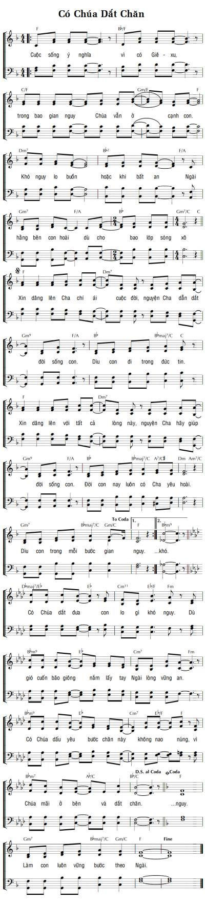 CÓ CHÚA DẮT CHĂN