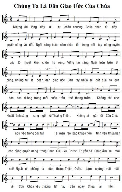 CHÚNG TA LÀ DÂN GIAO ƯỚC CỦA CHÚA