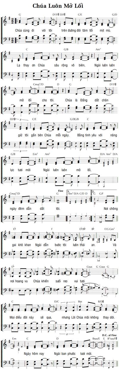 CHÚA LUÔN MỞ LỐI