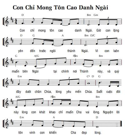 CON CHỈ MONG TÔN CAO DANH NGÀI