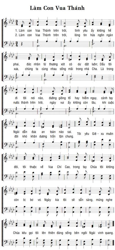 LÀM CON VUA THÁNH