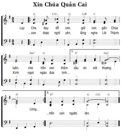 XIN CHÚA QUẢN CAI