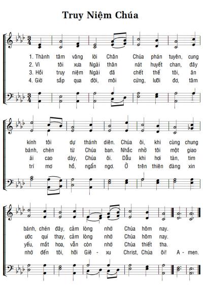 TRUY NIỆM CHÚA