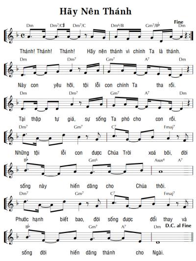 HÃY NÊN THÁNH