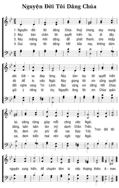 NGUYỆN ĐỜI TÔI DÂNG CHÚA