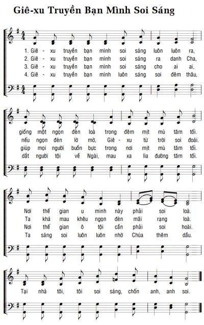 GIÊ-XU TRUYỀN BẠN MÌNH SOI SÁNG