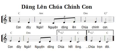 DÂNG LÊN CHÚA CHÍNH CON