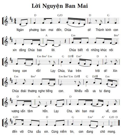 LỜI NGUYỆN BAN MAI