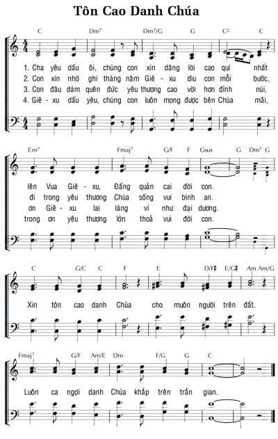 TÔN CAO DANH CHÚA