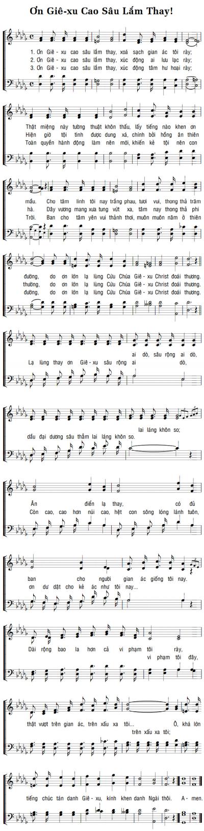 ƠN GIÊ-XU CAO SÂU LẮM THAY!