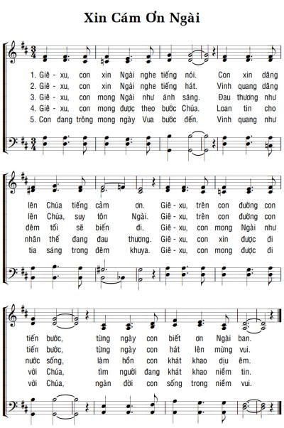 XIN CÁM ƠN NGÀI