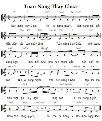 TOÀN NĂNG THAY CHÚA