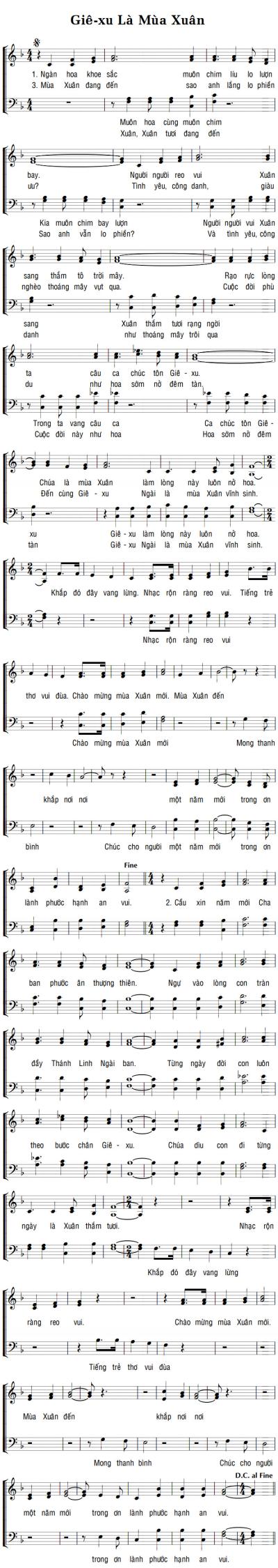 GIÊ-XU LÀ MÙA XUÂN
