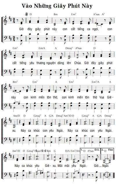 VÀO NHỮNG GIÂY PHÚT NÀY